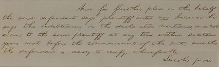 Lot #89 Abraham Lincoln: Choice Lincoln legal brief - Image 1