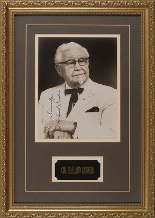 Lot #471 Colonel Harland Sanders Signed Photograph - Image 1
