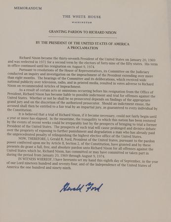 Lot #172 Gerald Ford Souvenir Typescript - Image 2