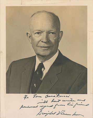 Lot #32 Dwight D. Eisenhower Signed Photograph