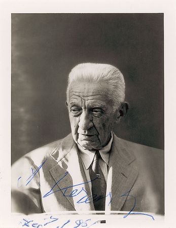 Lot #441 Alexander Kerensky Signed Photograph and Typed Letter Signed - Image 2
