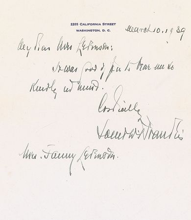 Lot #367 Supreme Court: Louis D. Brandeis - Image 2