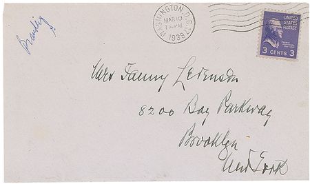 Lot #367 Supreme Court: Louis D. Brandeis - Image 1