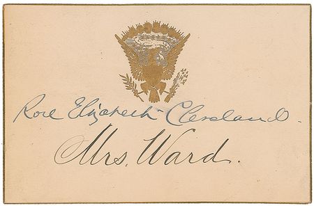 Lot #13 Rose Cleveland Placecard