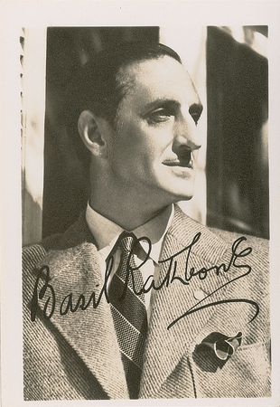 Lot #1330 Basil Rathbone Signed Photograph - Image 1