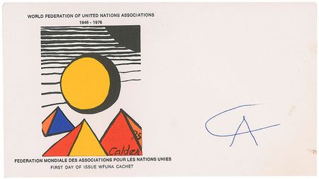 Lot #760 Alexander Calder Commemorative Cover - Image 2