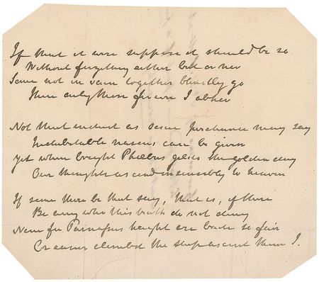 Lot #872 Sir Walter Scott: Superb original handwritten poem by Sir Walter Scott - Image 2