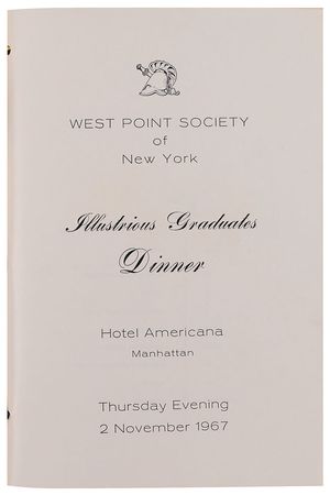 Lot #24 Dwight D. Eisenhower and the West Point Society: Incredible dinner program featuring Eisenhower and other heroes of West Point - Image 4