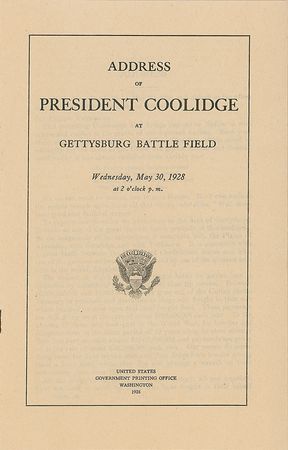 Lot #22 Calvin Coolidge Booklet - Image 1