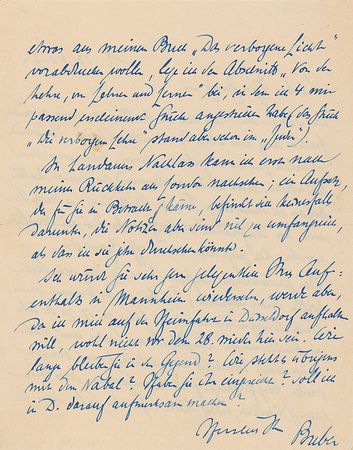 Lot #214 Martin Buber Handwritten Letter Signed - Image 1