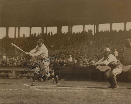 Lot #1439 Babe Ruth: Fantastic game photo of Ruth facing the Red Sox at Fenway in 1931 - Image 2