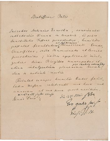 Lot #347 Pope Pius IX: Pius XIâ€™s white solideo from the estate of Baron St John of Fawsley - Image 2