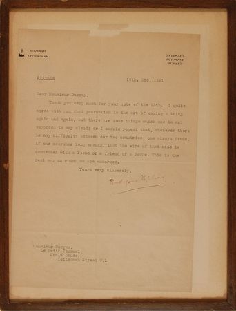 Lot #820 Rudyard Kipling: In shockingly derogatory terms, Kipling blames the Germans for Europe’s troubles - Image 1