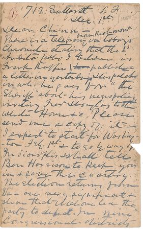 Lot #533 John S. Mosby: “I intend to advise Harrison to make test cases & appoint some negro Postmasters in Boston & other places. The North in fact never has accepted the Constitutional amendments—a doctor ought to be willing to take his own medicine” - Image 3