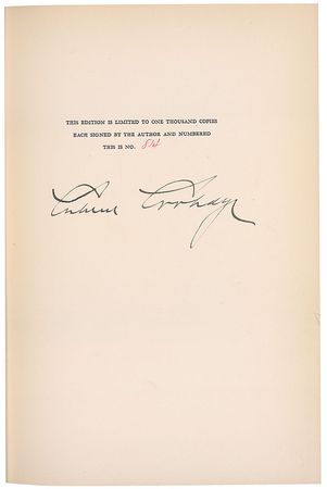 Lot #23 Calvin Coolidge Book