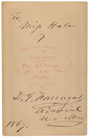 Lot #515 David G. Farragut Signed Photograph - Image 1