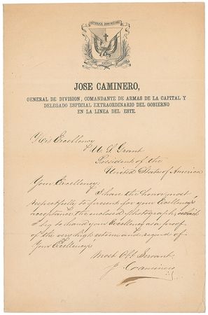 Lot #569 Jose Caminero Signed Letter and Signed Photograph - Image 3