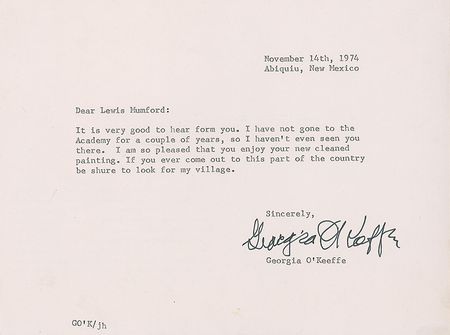 Lot #851 Georgia O?Keeffe - Image 1