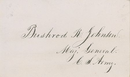 Lot #595 Bushrod Johnson Signature - Image 2