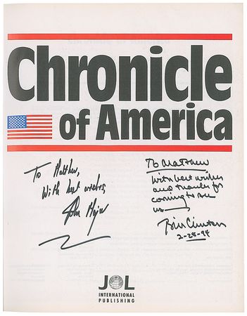 Lot #157 Bill Clinton and John Major Book - Image 2