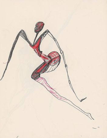 Lot #972 Miles Davis: Colorful and dynamic original Davis artwork - Image 2