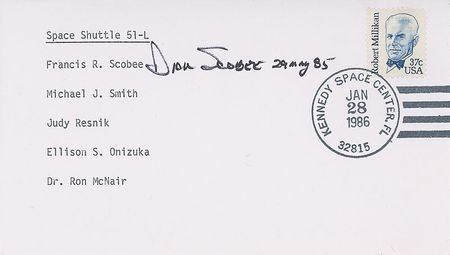 Lot #672 Challenger: Dick Scobee Commemorative Covers - Image 2