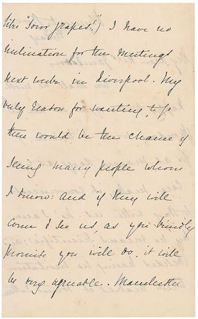 Lot #792 Elizabeth Gaskell Handwritten Letter Signed - Image 2