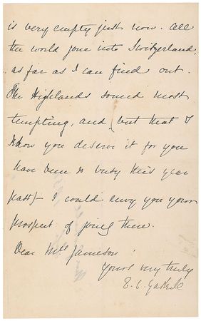 Lot #792 Elizabeth Gaskell Handwritten Letter Signed - Image 1