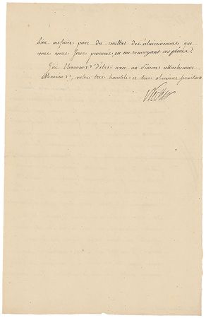 Lot #332 Jacques Necker Signed Letter - Image 1