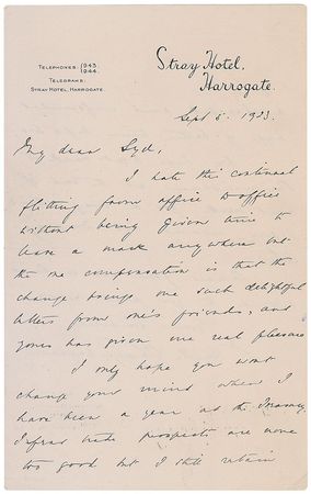 Lot #223 Neville Chamberlain: Chamberlain on his quick rise to power: “I hate this continual shifting from office to office without being given time to leave a mark anywhere” - Image 2