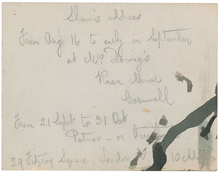 Lot #876 George Bernard Shaw - Image 2
