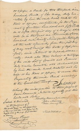 Lot #893 Noah Webster Signed Document - Image 2