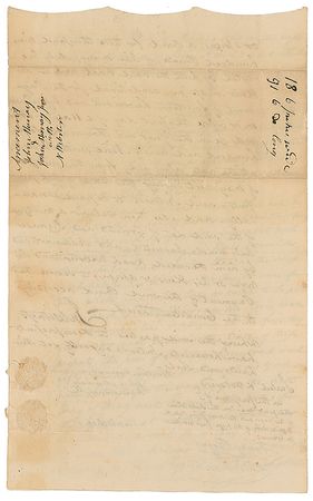 Lot #893 Noah Webster Signed Document - Image 3