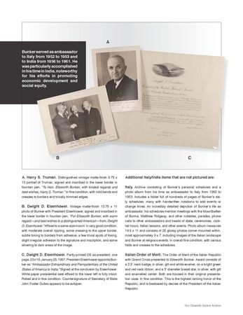 Lot #195 Ellsworth Bunker: The diplomatic years of Ellsworth Bunker,featuring his second Presidental Medal ofFreedom and the Saigon Embassy ceasefire flag - Image 18