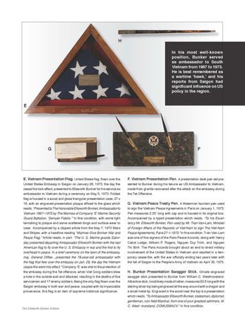 Lot #195 Ellsworth Bunker: The diplomatic years of Ellsworth Bunker,featuring his second Presidental Medal ofFreedom and the Saigon Embassy ceasefire flag - Image 1