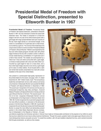 Lot #195 Ellsworth Bunker: The diplomatic years of Ellsworth Bunker,featuring his second Presidental Medal ofFreedom and the Saigon Embassy ceasefire flag - Image 9