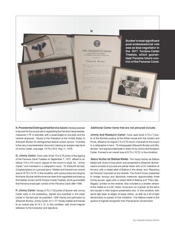 Lot #195 Ellsworth Bunker: The diplomatic years of Ellsworth Bunker,featuring his second Presidental Medal ofFreedom and the Saigon Embassy ceasefire flag - Image 15