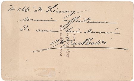 Lot #794 Frederic-Auguste Bartholdi - Image 1