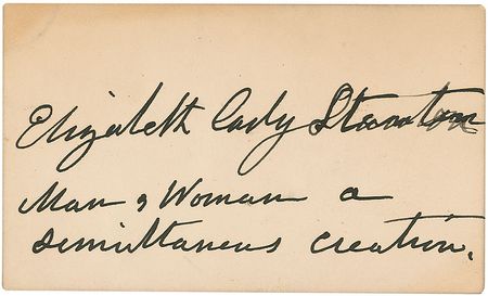 Lot #357 Elizabeth Cady Stanton - Image 1