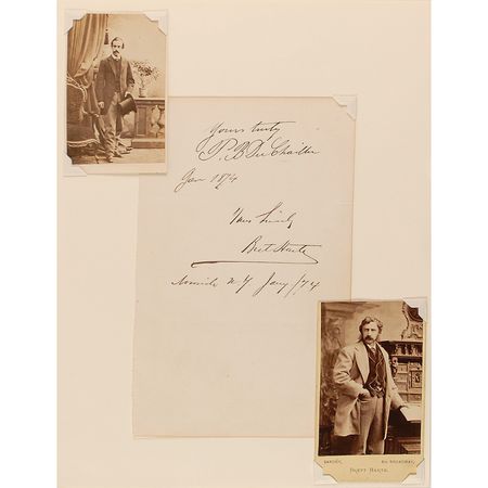 Lot #856 Bret Harte and Paul B. du Chaillu - Image 1