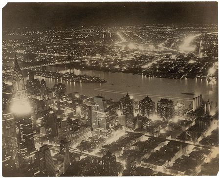 Lot #292 New York City: Night View - Image 1