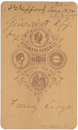Lot #1037 Franz Liszt - Image 2