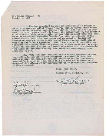 Lot #1036 Walter Brennan - Image 3