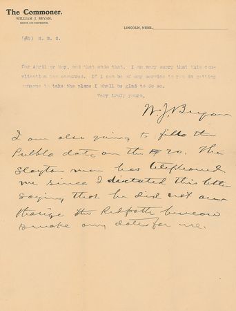 Lot #812 William Jennings Bryan - Image 1