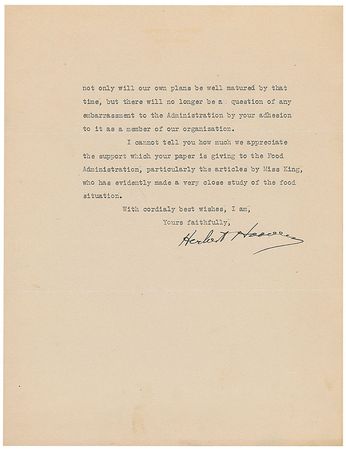 Lot #28 Herbert Hoover - Image 1