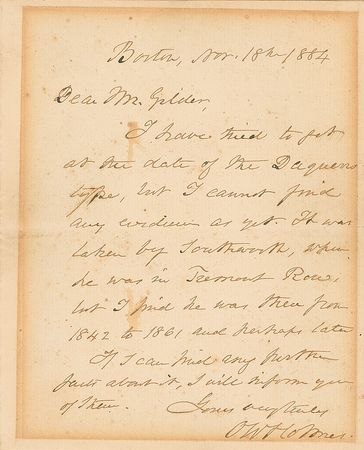 Lot #861 Oliver Wendell Holmes, Sr - Image 1