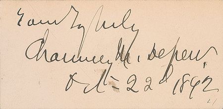 Lot #227 Chauncey Depew - Image 1