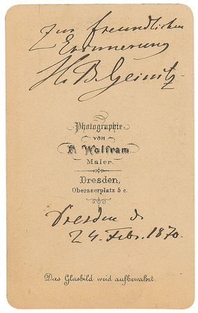 Lot #1534 Hanns Bruno Geinitz - Image 1