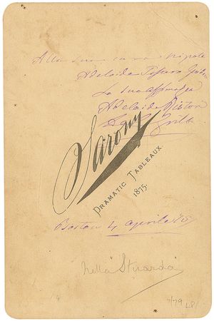 Lot #1125 Adelaide Ristori - Image 1