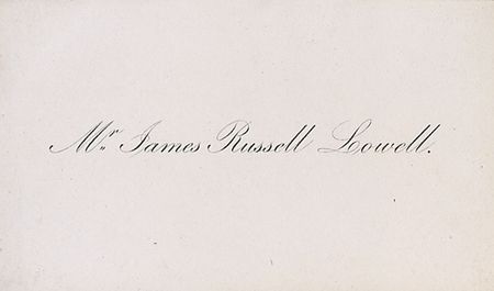 Lot #886 James Russell Lowell - Image 1